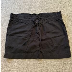James‎ Perse Womens Size 28 Black Cargo Mini Skirt Drawstring Waist